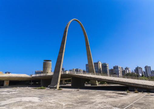 Arch in Rashid Karami International Fair designed by Oscar Niemeyer, North Governorate, Tripoli, Lebanon