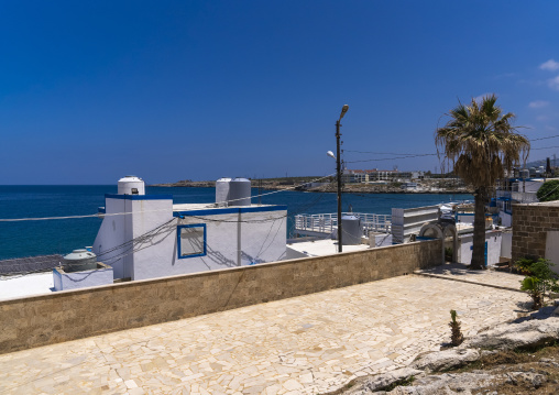 Restaurants and bars on the seashore, North Governorate, Anfeh, Lebanon