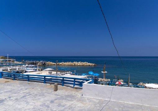 Restaurants and bars on the seashore, North Governorate, Anfeh, Lebanon