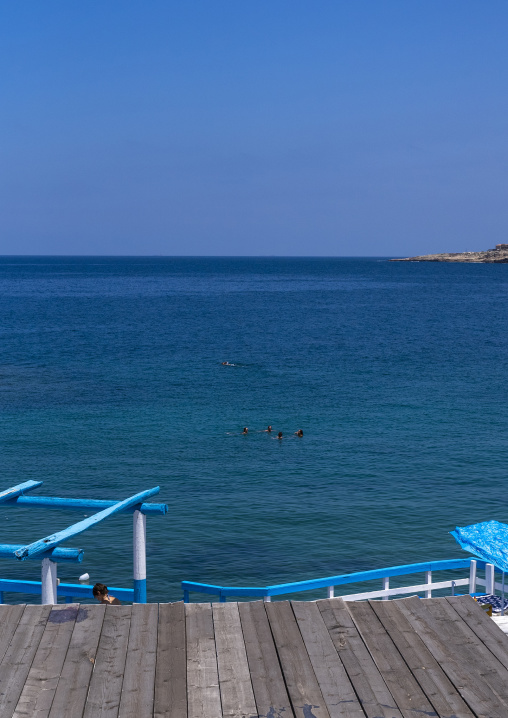 Restaurants and bars on the seashore, North Governorate, Anfeh, Lebanon