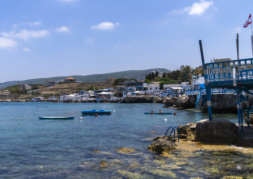 Restaurants and bars on the seashore, North Governorate, Anfeh, Lebanon