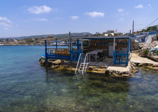 Restaurants and bars on the seashore, North Governorate, Anfeh, Lebanon