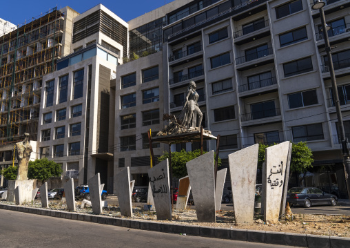 Statue near the port, Beirut Governorate, Beirut, Lebanon