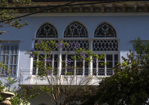 Old heritage building with triple arches, Beirut Governorate, Beirut, Lebanon