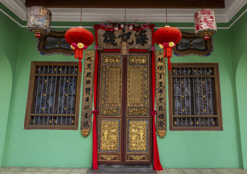 Pinang Peranakan mansion museum entrance, Penang island, George Town, Malaysia