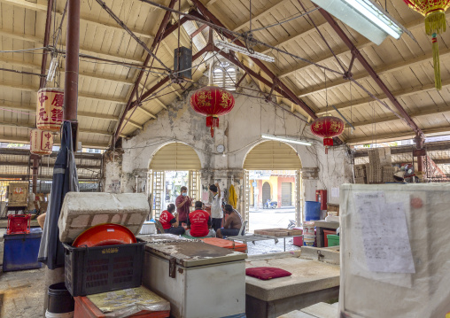 Old colonial market, Penang island, George Town, Malaysia