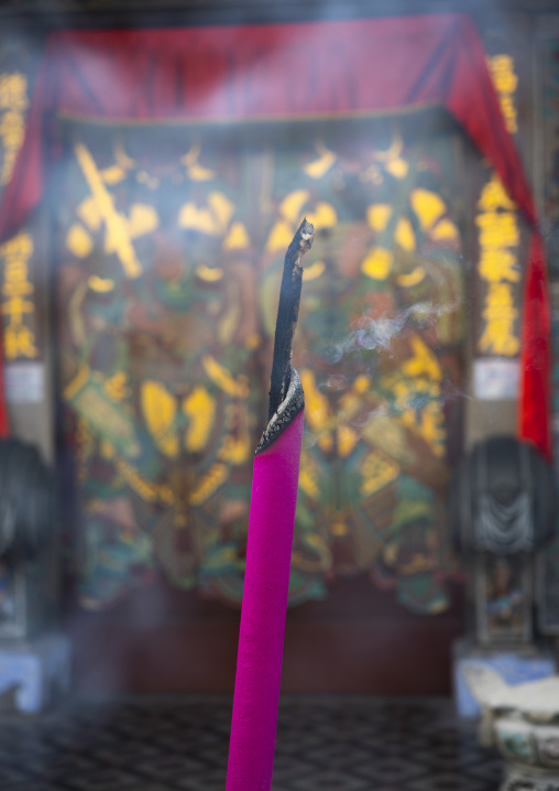 Incense sticks in Loo Pun Hong temple, Penang island, George Town, Malaysia