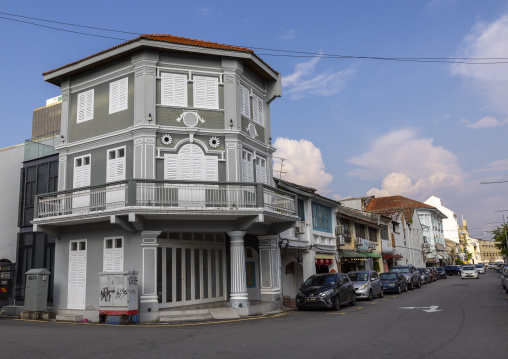 Heritage house in the Unesco World Heritage old town, Penang island, George Town, Malaysia