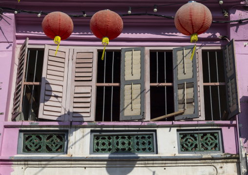 Heritage house in the Unesco World Heritage old town, Penang island, George Town, Malaysia