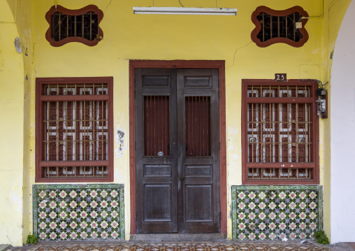 Heritage house in the Unesco World Heritage old town, Penang island, George Town, Malaysia