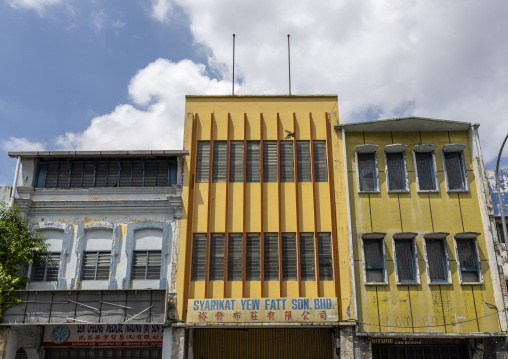 Heritage shophouses in the old town, Perak, Ipoh, Malaysia