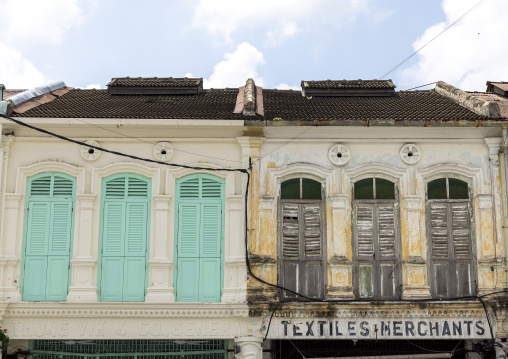 Heritage shophouses in the old town, Perak, Ipoh, Malaysia