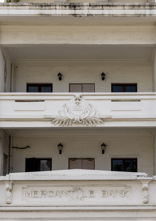 Mercantile Bank heritage building in the British colonial-era architecture, Perak, Ipoh, Malaysia