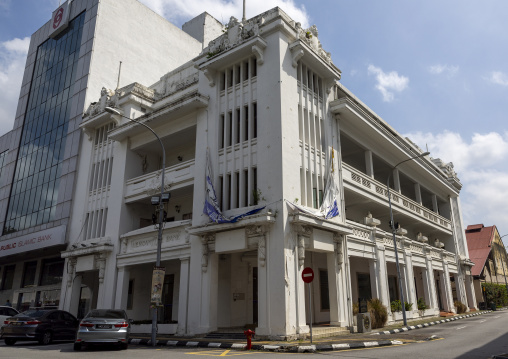 Mercantile Bank heritage building in the British colonial-era architecture, Perak, Ipoh, Malaysia