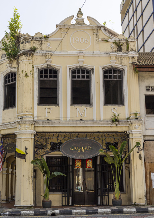 FMS heritage house in the British colonial-era architecture, Perak, Ipoh, Malaysia