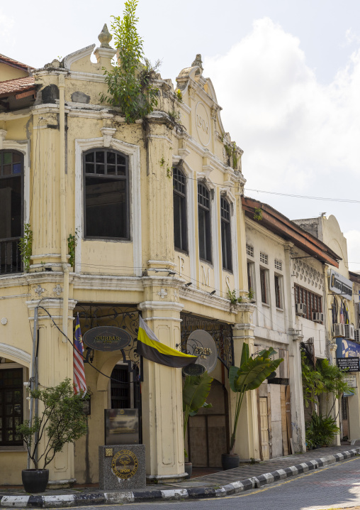 FMS heritage house in the British colonial-era architecture, Perak, Ipoh, Malaysia