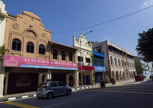 Heritage houses in the British colonial-era architecture, Perak, Ipoh, Malaysia