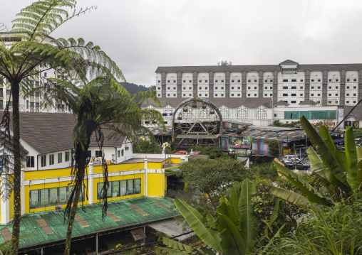 Closed fun fair in the middle of hotels, Pahang, Cameron Highlands, Malaysia