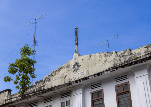 Heritage shophouse from 1939, Melaka State, Malacca, Malaysia