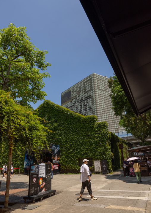 Tourists and visitors in Huashan 1914 Creative Park, Zhongzheng District, Taipei, Taiwan