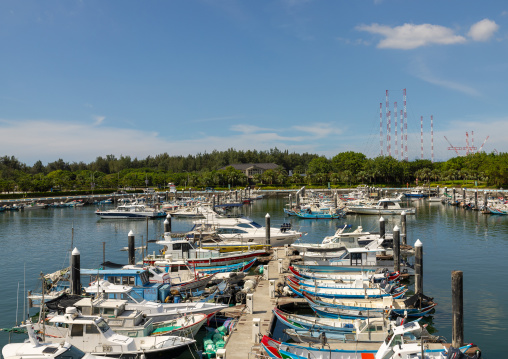 Marina of Tamsui Fisherman Wharf, New Taipei, Tamsui, Taiwan