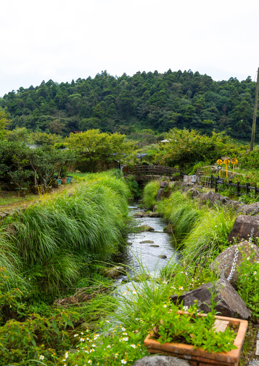 River in Zhu Zi Hu aka Bamboo lake, Beitou, Taipei, Taiwan