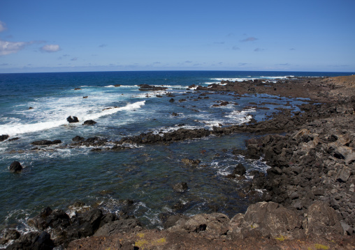 Coast in easter island, Easter Island, Hanga Roa, Chile