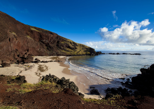 Ovahe beach, Easter island, Easter Island, Hanga Roa, Chile