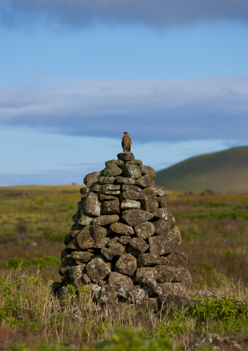 Pipi horeko taboo tower, Easter Island, Hanga Roa, Chile