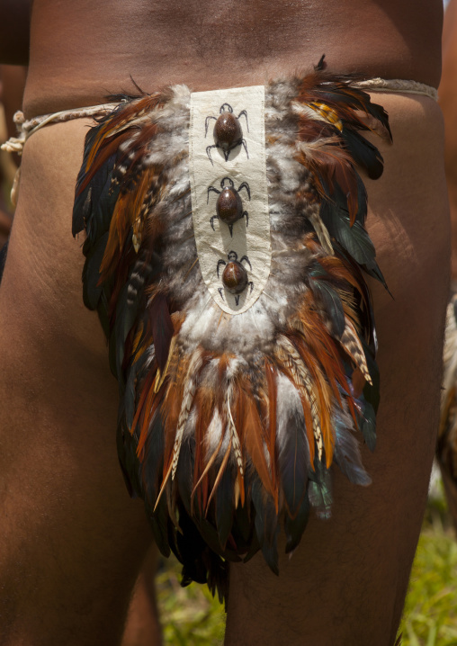 Feathers string, Easter Island, Hanga Roa, Chile