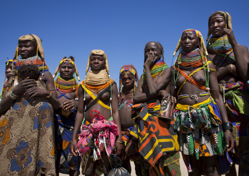 Group Of Mumuhuila Women, Hale Village, Angola