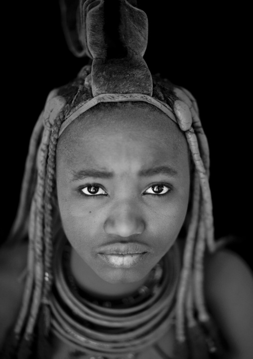 Himba Woman With Traditional Hairstyle, Angola