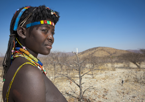 Mucawana Girl Wearing Traditional Ornaments, Angola