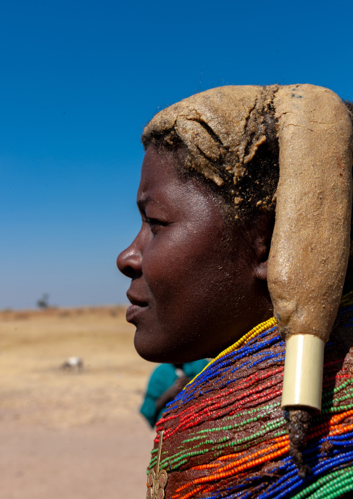 Mumuhuila tribe woman portrait, Huila Province, Chibia, Angola