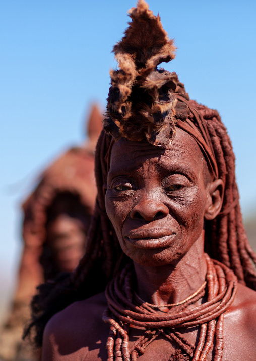 Himba tribe woman, Cunene Province, Oncocua, Angola