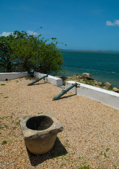 Cannons in the national slavery museum, Luanda Province, Samba, Angola