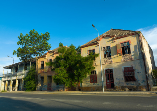 Old portuguese colonial houses, Benguela Province, Lobito, Angola