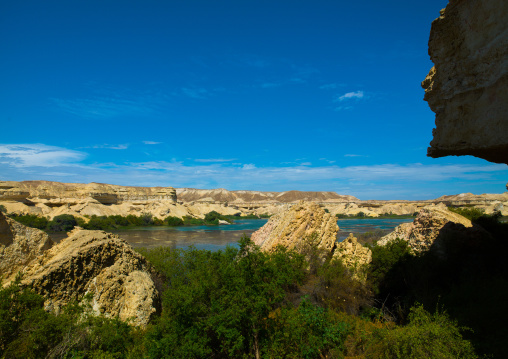 Lake Arco freshwater oasis, Namibe Province, Njambasana, Angola