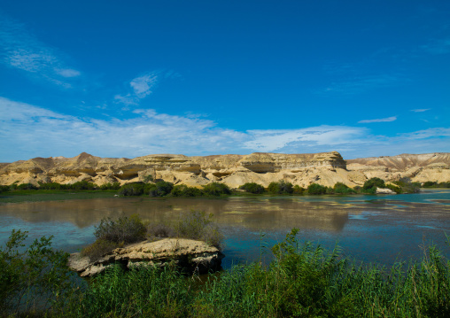 Lake Arco freshwater oasis, Namibe Province, Njambasana, Angola