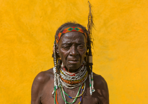 Mumuhuila tribe woman portrait, Huila Province, Chibia, Angola