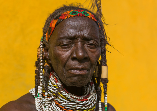 Mumuhuila tribe woman portrait, Huila Province, Chibia, Angola