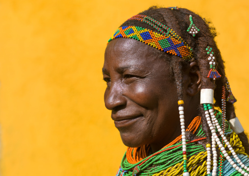 Mumuhuila tribe woman portrait, Huila Province, Chibia, Angola