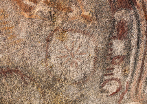 Tchitundo-hulo rock paintings in a cave, Namibe Province, Capolopopo, Angola