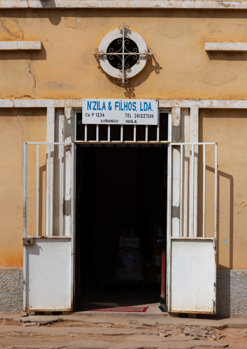 Old portuguese colonial shop, Huila Province, Lubango, Angola