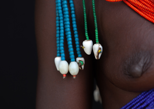 Mumuhuila tribe woman ornament, Huila Province, Chibia, Angola