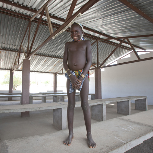 Mucubal Girl In Virie Market, Angola