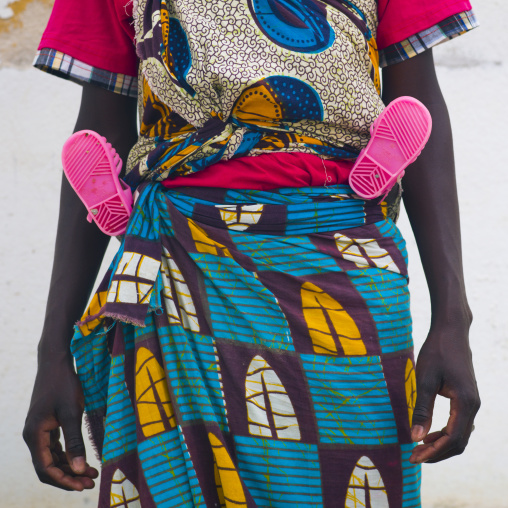 Baby S Feet Sticking Up From The Mother S Back, Benguela, Angola