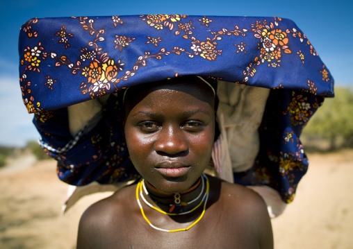 Mukubal Woman With Ompota Headdress, Virie Area, Angola