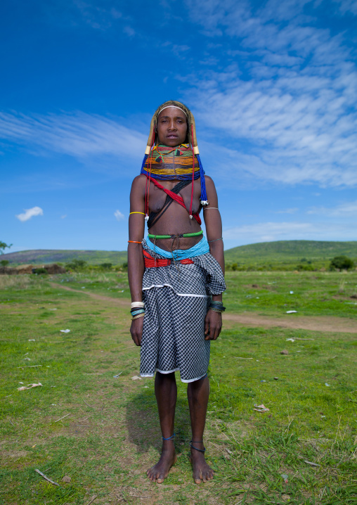 Mwila Woman In The Bush, Chibia Area, Angola