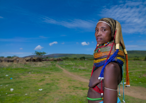 Mwila Woman With Vilanda Necklace, Chibia Area, Angola